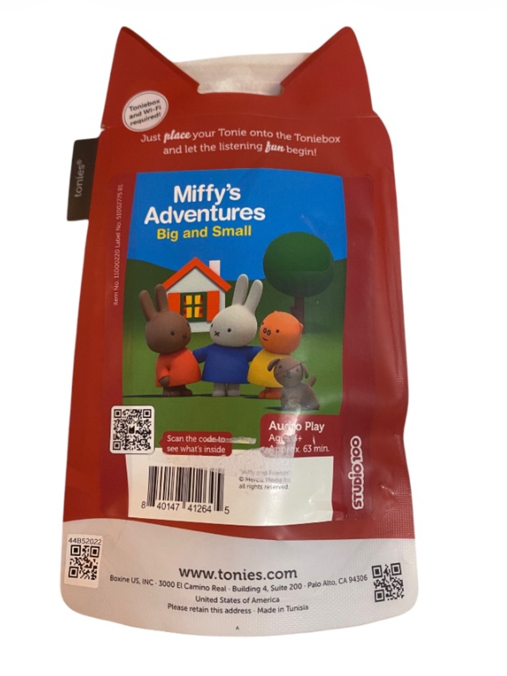 Tonies Miffy's Adventures Audio Play Figure NEW